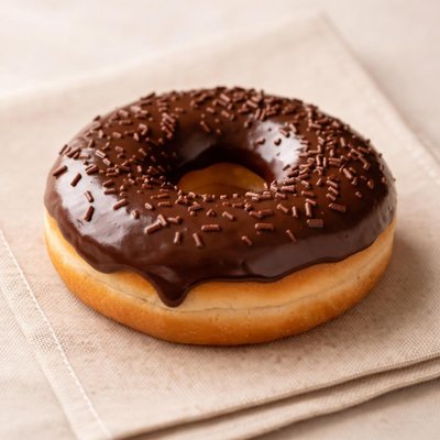 Chocolate glazed donut from dunkin donuts