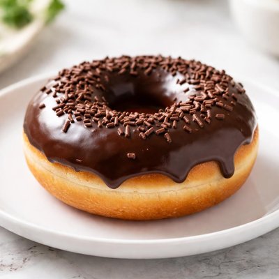 Chocolate glazed doughnut