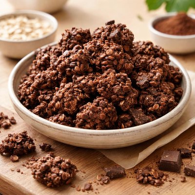 Chocolate granola clusters