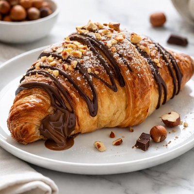 Chocolate hazelnut croissant