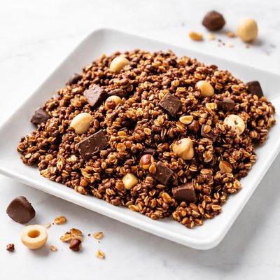 Chocolate hazelnut crunchy nut granola