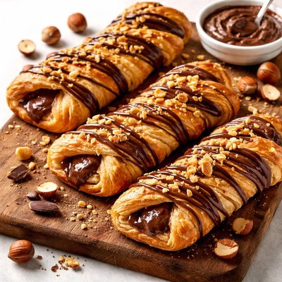 Chocolate hazelnut pastry