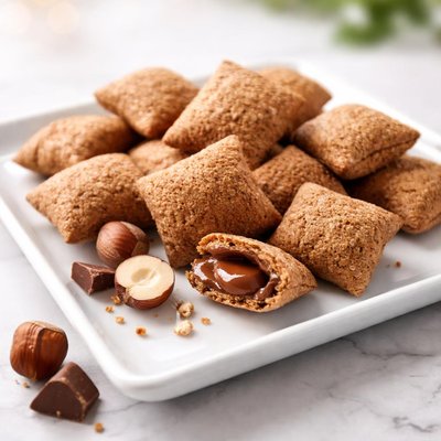 Chocolate hazelnut pillows