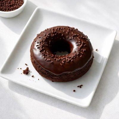Chocolate iced cake fonut