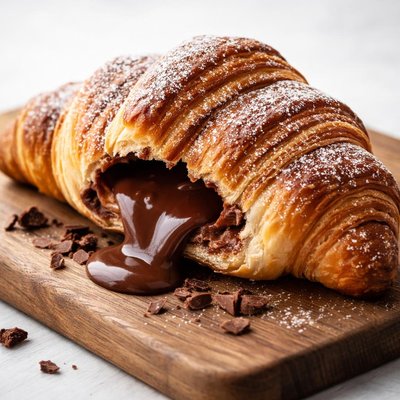 Chocolate lava croissant