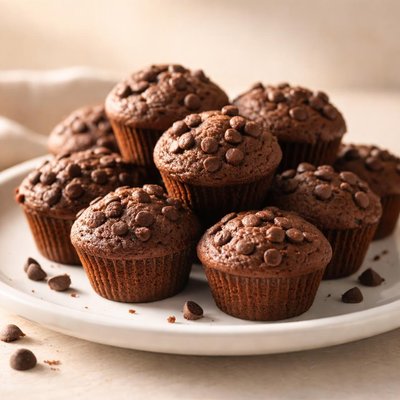 Chocolate mini muffi