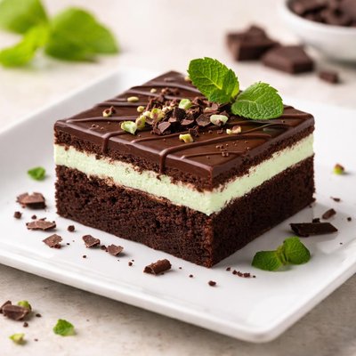 Chocolate mint brownie