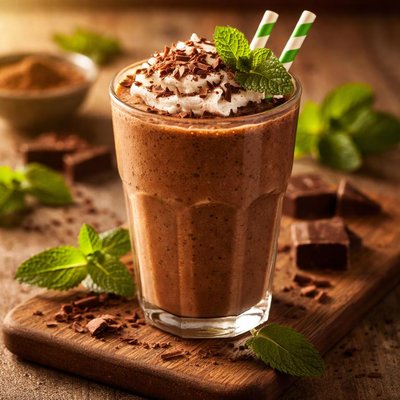Chocolate mint smoothie