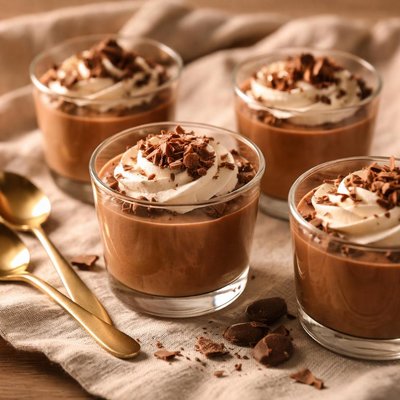 Chocolate mousse cups