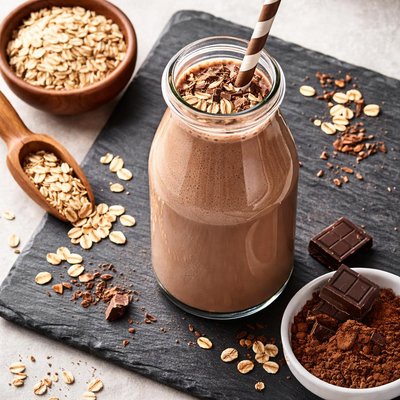 Chocolate oats milk