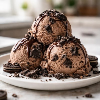Chocolate oreo ice cream