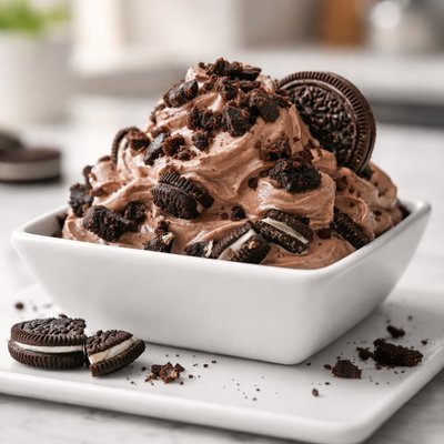 Chocolate oreo mix in