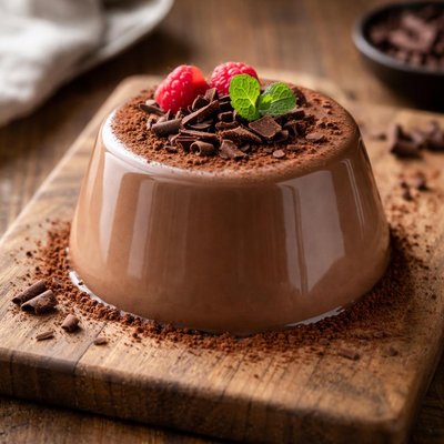 Chocolate panna cotta