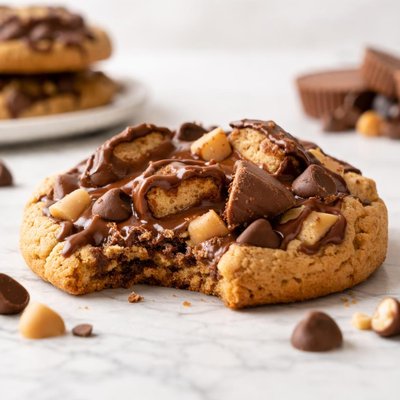 Chocolate peanut butter cup cookie