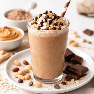 Chocolate peanut butter protein shake