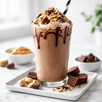 Chocolate peanut butter shake