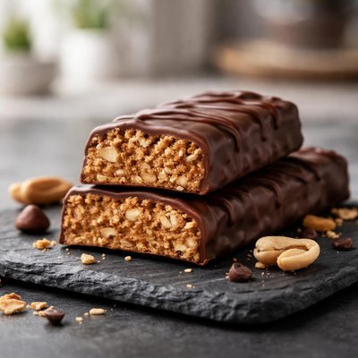 Chocolate peanut protein bar