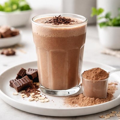 Chocolate protein drink