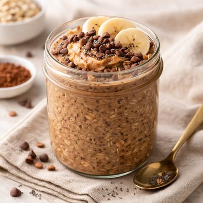 Chocolate protein overnight oats