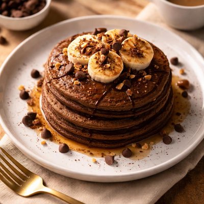 Chocolate protein pancakes