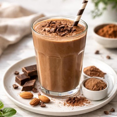 Chocolate protein smoothie