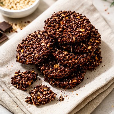 Chocolate quinoa crisp