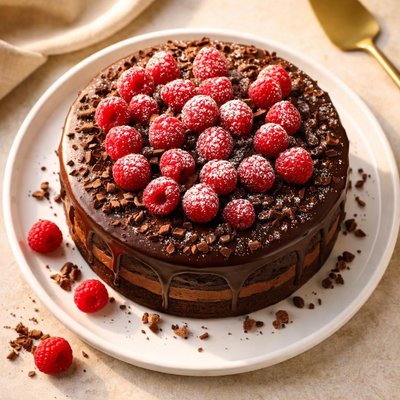 Chocolate raspberry cake