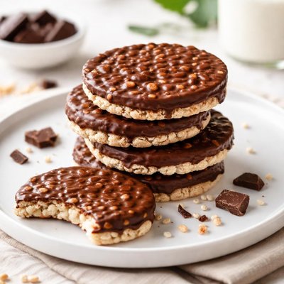 Chocolate rice cakes