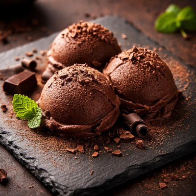 Chocolate sorbet