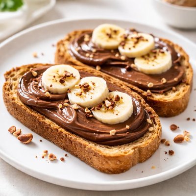 Chocolate spread toast
