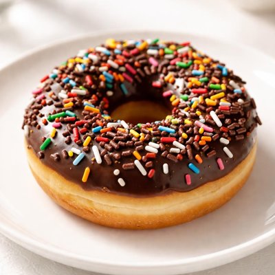 Chocolate sprinkle donut