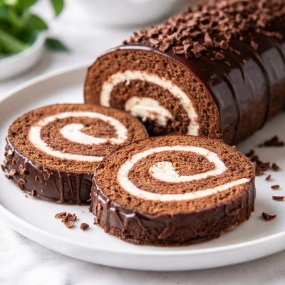 Chocolate swiss roll
