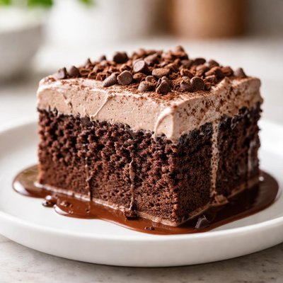 Chocolate tres leches cake