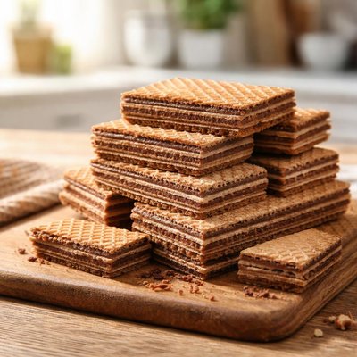 Chocolate wafer crackers