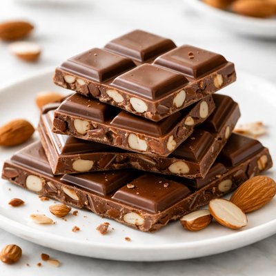 Chocolate with almonds