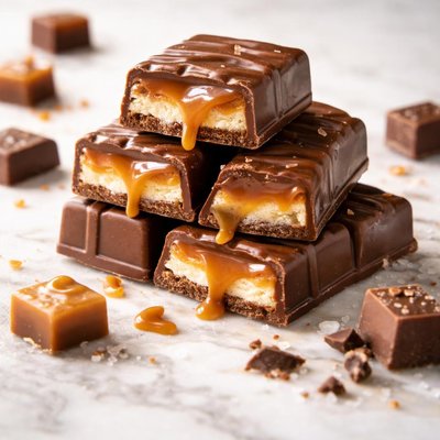 Chocolate with caramel