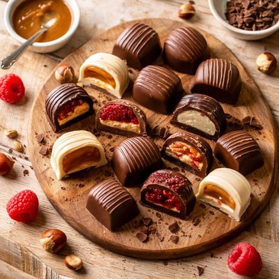 Chocolates filled