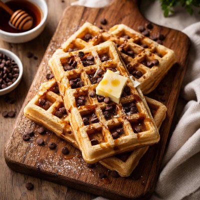 Chocolatr chip waffle