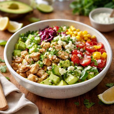 Chop avocado bowl