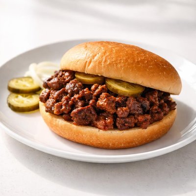 Chopped beef sandwich small