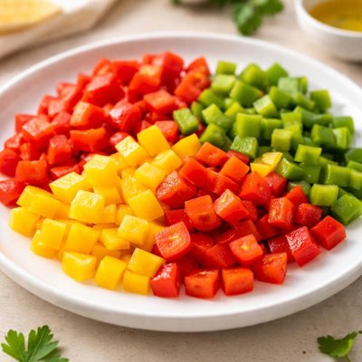 Chopped bell peppers