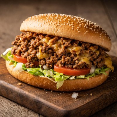 Chopped cheese on bun