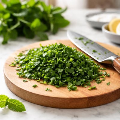Chopped fresh mint