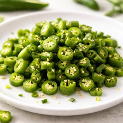 Chopped green chilies