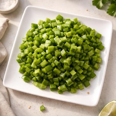 Chopped green peppers