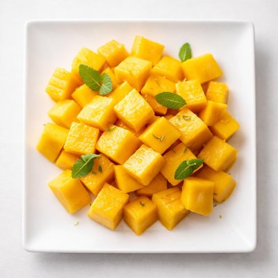 Chopped peeled mango
