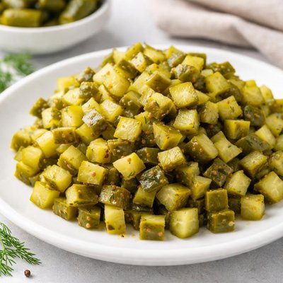 Chopped pickles