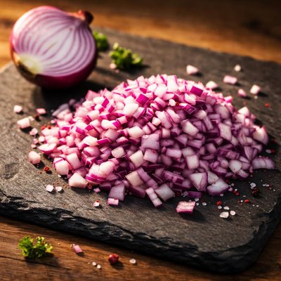 Chopped purple onion