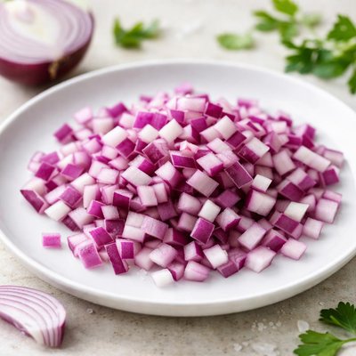 Chopped red onion