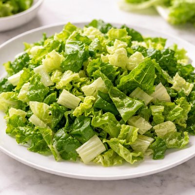 Chopped romaine lettuce
